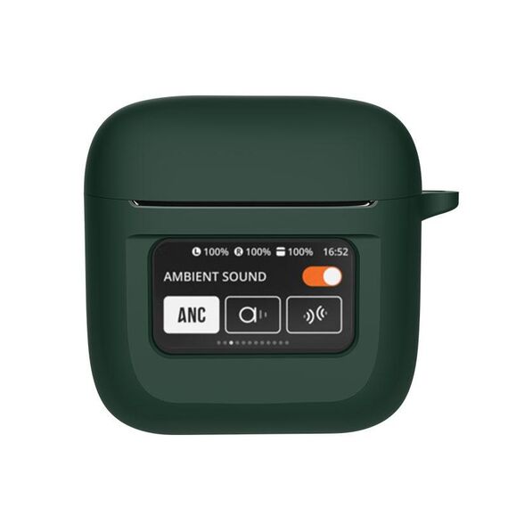 Custodia protettiva per auricolari wireless in silicone JBL Tour Pro 2 (verde intenso)