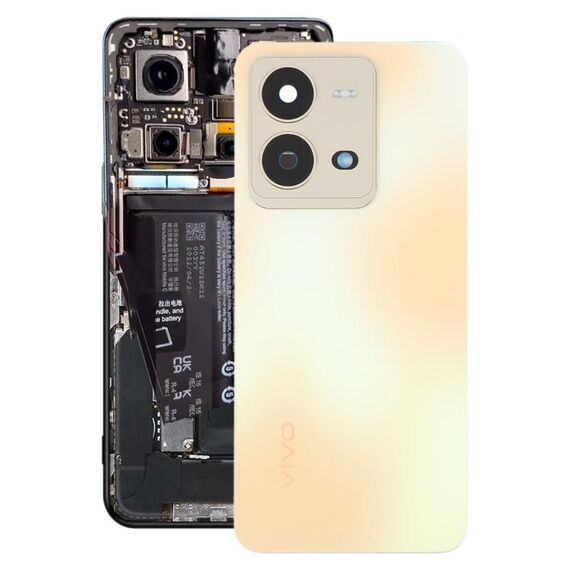 Cover posteriore batteria originale per vivo V25 con copriobiettivo fotocamera (oro)