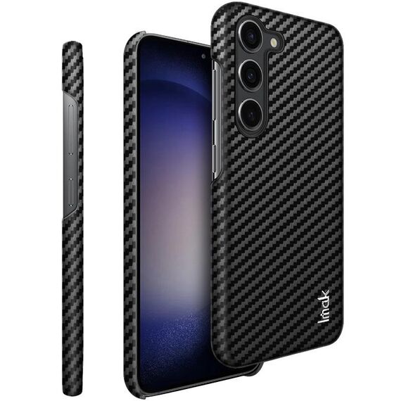 Per Samsung Galaxy S23 5G imak Ruiyi Series Custodia in fibra di carbonio PU + PC (nero)