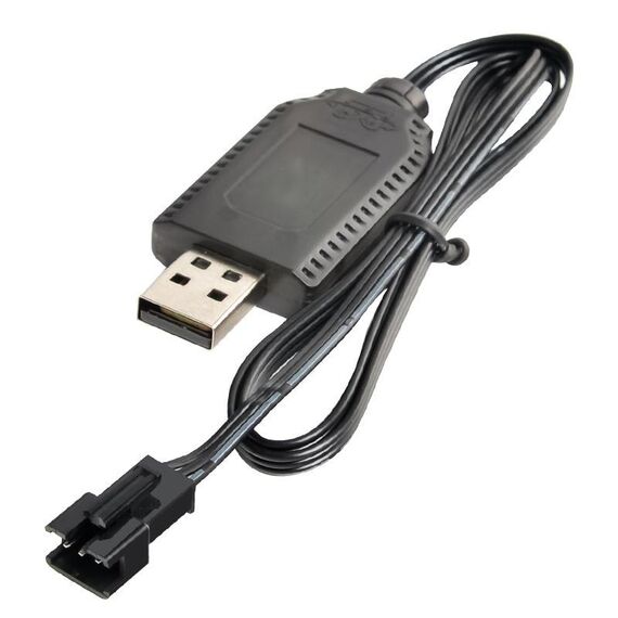 2pcs 7.4V Smart Chip Protection USB Plug Cavo di ricarica per batteria al litio (SM-3P)