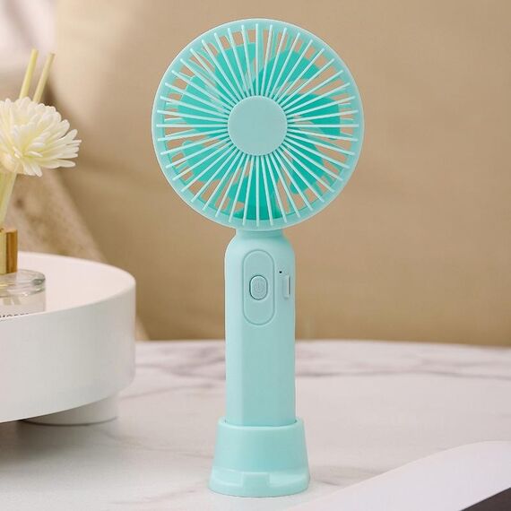 Mini ventilatore palmare M9 Ventilatore da tavolo per ricarica USB da esterno 1500 mAh (verde)