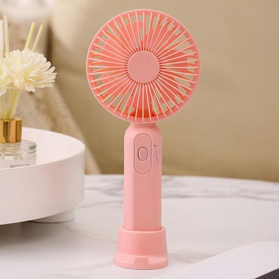 Mini ventilatore portatile M9 Ventilatore da tavolo per ricarica USB da esterno 2500 mAh (rosa)
