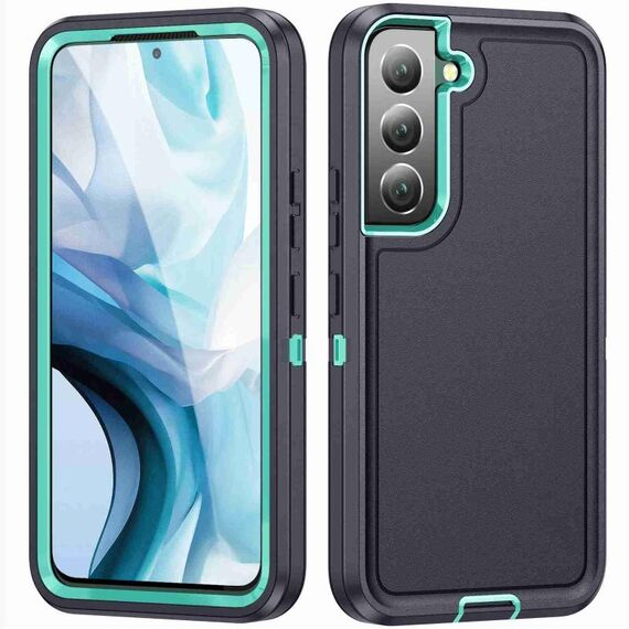 Per Samsung Galaxy S22+ 5G Life Custodia rigida impermeabile per telefono (blu scuro + azzurro)