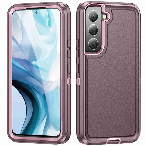 Per Samsung Galaxy S22+ 5G Life Custodia rigida impermeabile per telefono (viola + rosa)