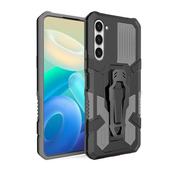 Per Samsung Galaxy S23+ 5G Armor Warrior Custodia antiurto per PC + TPU (grigio)