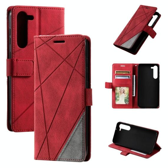 Per Samsung Galaxy S23 + 5G Skin Feel Custodia in pelle per giunture (rosso)