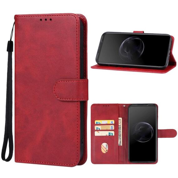 Per Asus ROG Phone 7 Custodia in pelle per telefono (rosso)