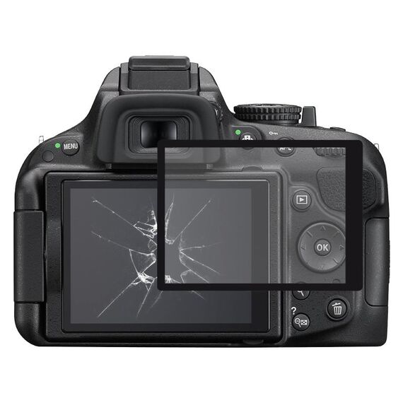 Lente esterna per schermo LCD in materiale acrilico Nikon D5200