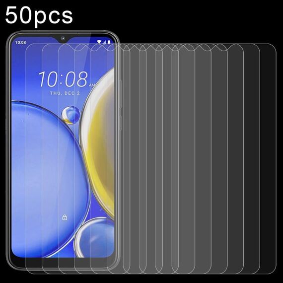 Per HTC Wildfire E2 Riproduci 50 pezzi 0,26 mm 9H 2,5D Pellicola in vetro temperato