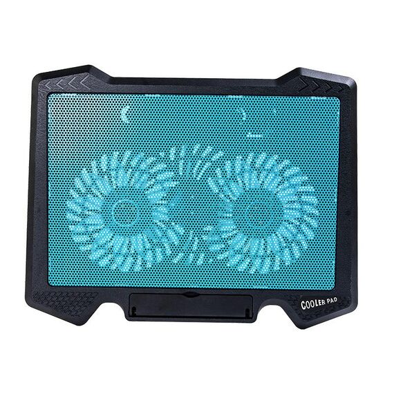 S200 Dual Silent Cooling Fan Pad di raffreddamento portatile sottile per notebook per laptop (blu)