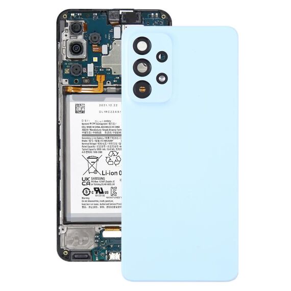Per Samsung Galaxy A33 5G SM-A336B Cover posteriore batteria originale con copriobiettivo fotocamera (blu)