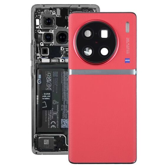 Per vivo X90 Pro+ Cover posteriore batteria originale con copriobiettivo fotocamera (rosso)