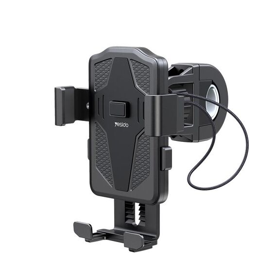 Yesido C94 staffa di navigazione per telefono con clip elastica per bicicletta/moto (nero)
