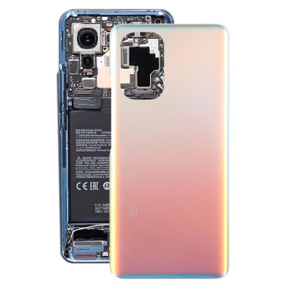 Per Xiaomi Mi 11x Cover posteriore per batteria in vetro OEM (argento)