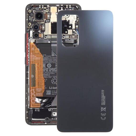 Cover posteriore per batteria in vetro Xiaomi 12 Lite (nero)