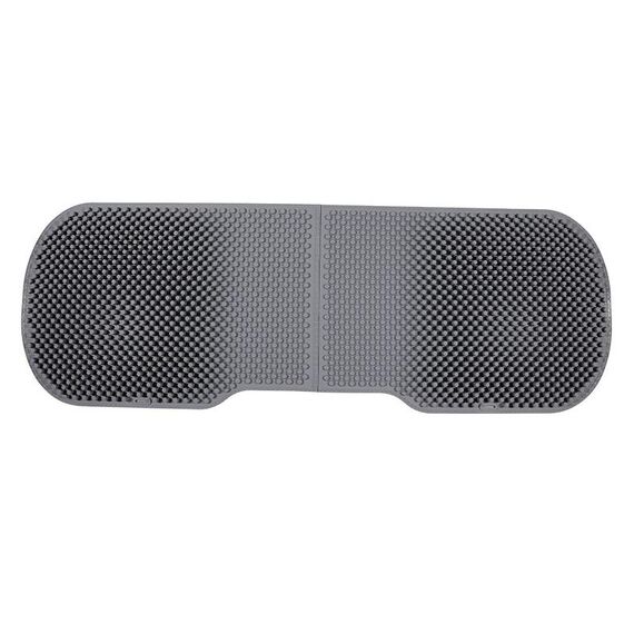 Cuscino per seggiolino auto in silicone Cuscino fresco traspirante estivo, colore: cuscino posteriore grigio