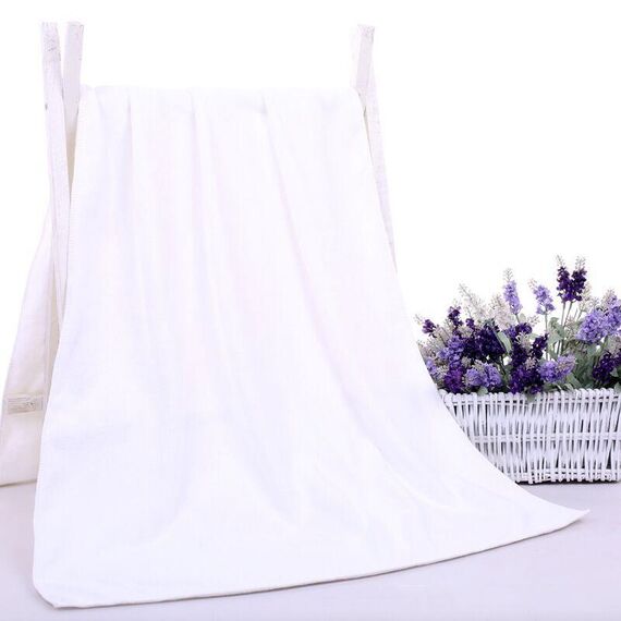 Asciugamano da bagno grande ispessito nano 30x30 cm Parrucchiere Salone di bellezza Adulto con asciugamano morbido assorbente (bianco)