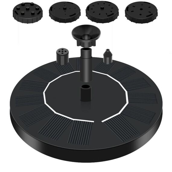 13 cm fontana ad acqua solare piscina bagno per uccelli all'aperto fontana ad energia solare acqua galleggiante
