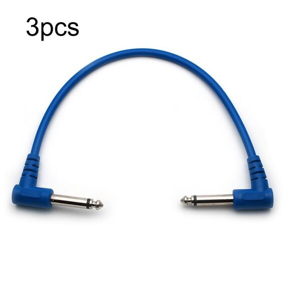 3pcs 40CM Guitar Bass Single Block Effect Device Connection Linea corta, consegna colore casuale