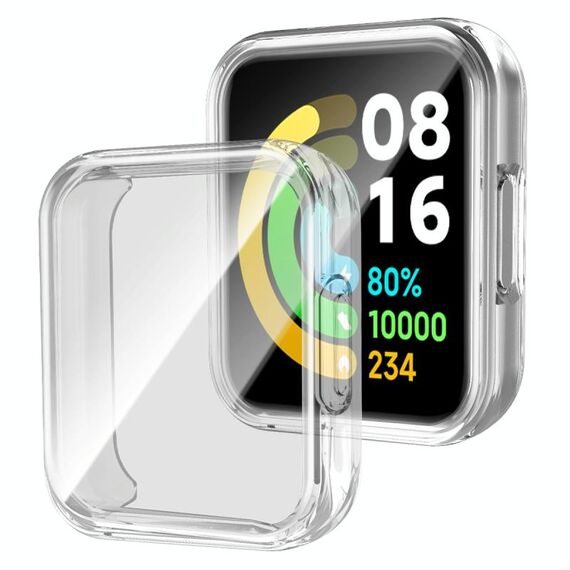 Per Xiaomi Redmi Watch 2 Custodia protettiva per orologio cavo in TPU con pellicola protettiva (trasparente)