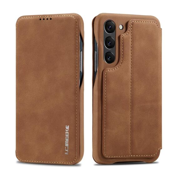 Per Samsung Galaxy S23 5G LC.IMEEKE Hon Ancient Series Custodia per cellulare in pelle (marrone)