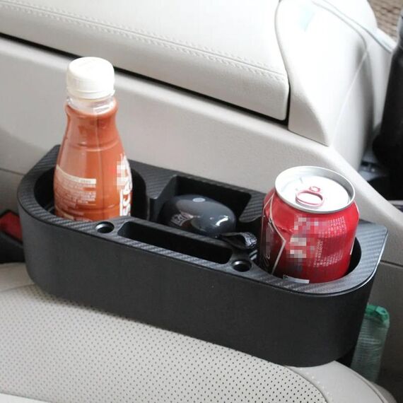 CARFU AC-2299A Car Seat Gap Multi-funzione Storage Box (Nero)