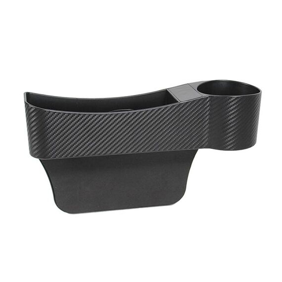 CARFU AC-2294 Car Seat Gap Multi-funzione Storage Box (Nero)