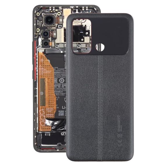 Per Xiaomi Poco C55 Coperchio posteriore batteria originale (nero)
