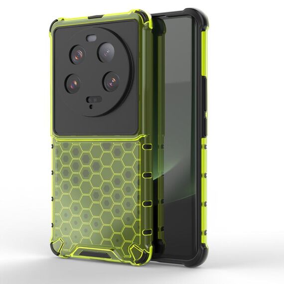 Per Xiaomi 13 Ultra antiurto a nido d'ape PC + custodia per telefono in TPU (verde)