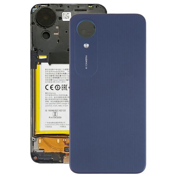 Per OPPO A17K Coperchio posteriore batteria originale (blu scuro)