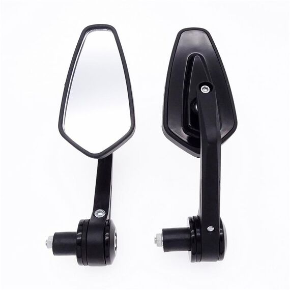 Maniglia per moto Specchietto retrovisore in ciliegio tutto alluminio (nero)