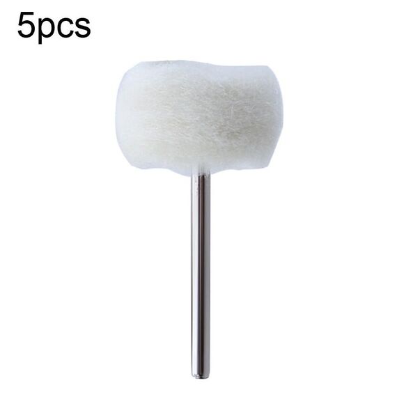 5 pezzi MT-3YM Lucidatura a specchio in metallo con mola per lucidatura a sfera in cashmere con testina per smerigliatura in lana