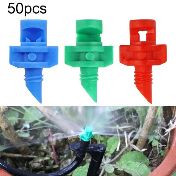 100 pz YK8510 Refrazione Atomizzazione Semplice Micro-irrigatore PE Tubo Ugello di Irrigazione (Colore Consegna Casuale)