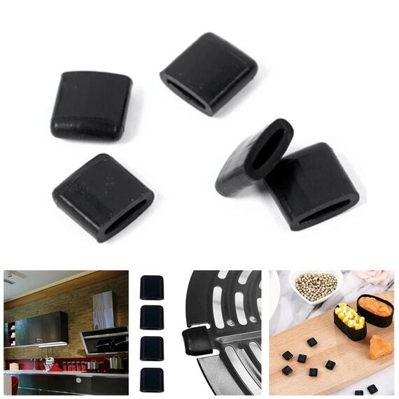 20 pezzi Paraurti in gomma per friggitrice ad aria Vassoio per friggitrice ad aria in gomma Sostituire gli accessori delle parti