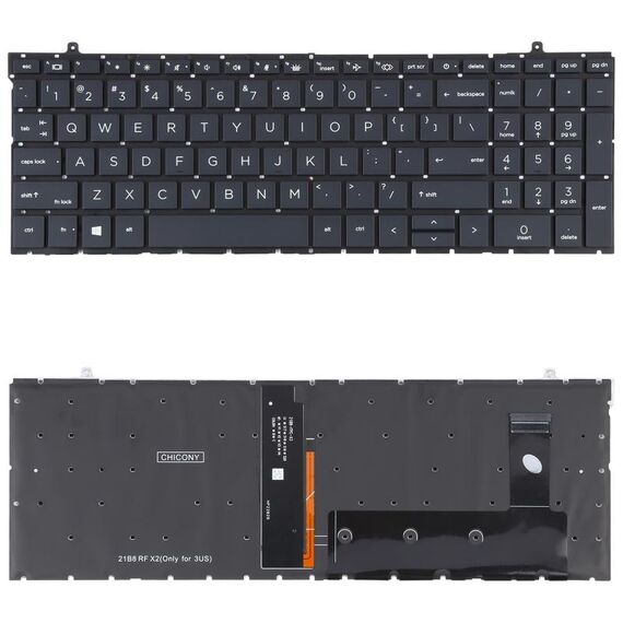 Per HP ProBook 450 G9 455 G9 455R G9 HSN-Q34C-4 Tastiera versione USA con retroilluminazione