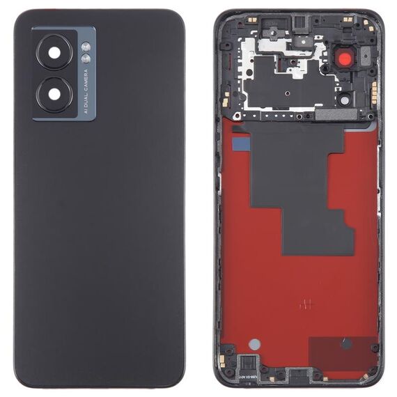 Per OPPO A57 Coperchio posteriore batteria originale con cornice centrale (nero)