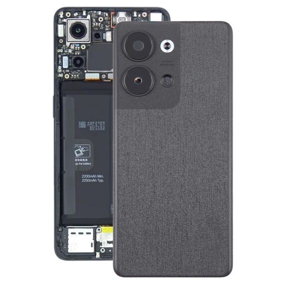 Per OPPO Reno9 Pro Cover posteriore batteria originale con copriobiettivo fotocamera (nero)