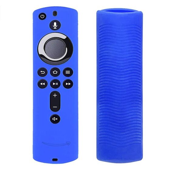 Y1 2 pezzi per Amazon Fire TV Stick 4K 2a generazione Custodia protettiva in silicone anti-caduta per telecomando (blu)