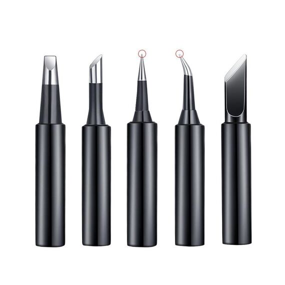 5-in-1 Universal 936 Stazione di saldatura Set di teste per saldatura a saldatore nero