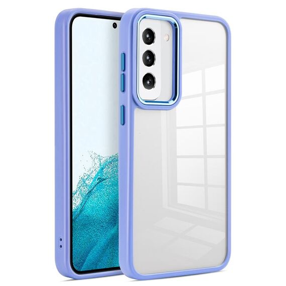 Per Samsung Galaxy S23 5G Custodia morbida in TPU acrilico trasparente (viola lavanda)