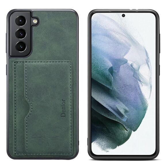 Per Samsung Galaxy S23 5G Denior PU Custodia per telefono con slot per scheda singola (verde)