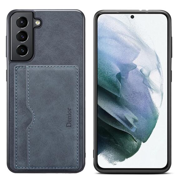 Per Samsung Galaxy S23+ 5G Denior PU Custodia per telefono con slot per scheda singola (grigio)