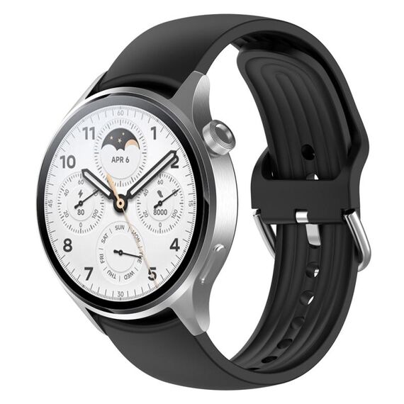 Per Xiaomi Watch S2 Cinturino in silicone tinta unita da 22 mm (nero)