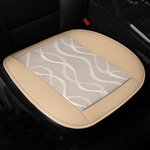 Cuscino per seggiolino auto USB per ventilazione estiva (beige)