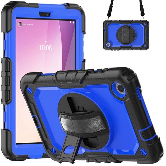 Custodia per tablet PC ibrido in silicone Lenovo Tab M8 di quarta generazione con tracolla (B = PC blu)