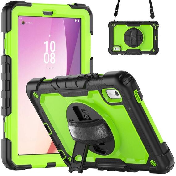 Custodia per tablet PC ibrido in silicone Lenovo Tab M9 con tracolla (PC giallo verde)