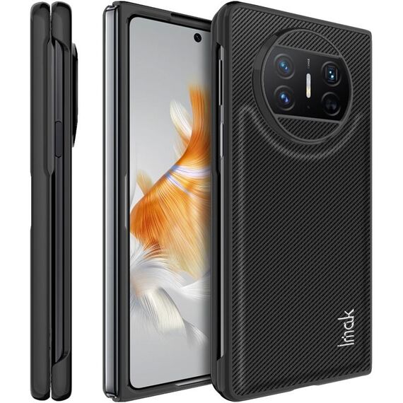 Per Huawei Mate X3 imak Ruiyi Series Custodia in fibra di carbonio PU + PC