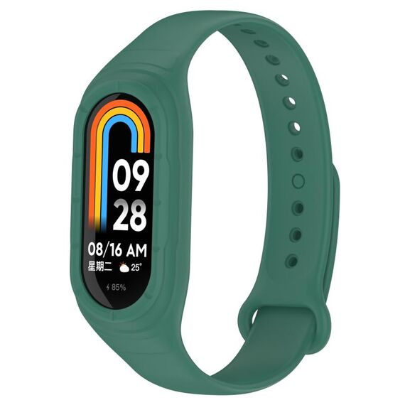 Per cinturino di ricambio in silicone integrato Xiaomi Mi Band 8 (verde)
