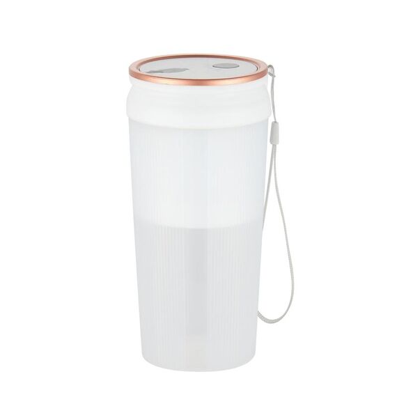 LGZ-1 500ml 50W 4 lame Spremiagrumi portatile elettrico Estrattore di succo ricaricabile (bianco)