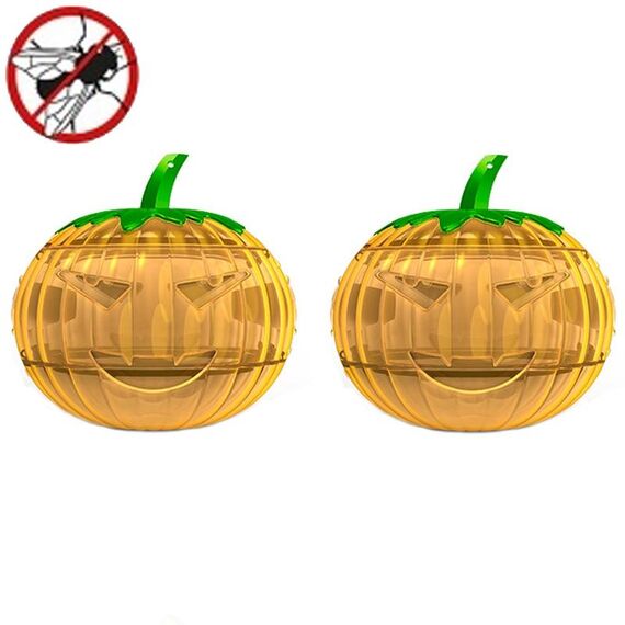 SJZ060 2 pezzi/set Trappole per mosche della frutta a forma di zucca Trappola per mosche della frutta Trappola per api (giallo)